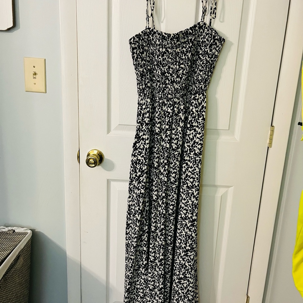 Madewell Black and White Maxi Dress